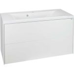 Подвесная тумба Toppus SILK 100 с умывальником Premier, белый матовый 9811.003 (артикул 25135269) – фото 1