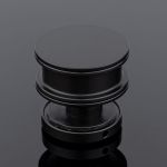 Ролик с креплением к стеклу SERVICE PLUS черный матовый, sus304 R02-401BLK/SUS304 (артикул 26633498) – фото 1