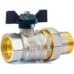 Шаровой кран Terma NEOS 1/2"", с американкой, бабочка 26026 (артикул 19999828) – фото 1