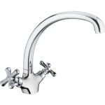 Смеситель для кухни RUSH Bianki с высоким, поворотным изливом, хром BI7650-27 (артикул 16413615) – фото 1