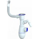 Сифон Unicorn В441V 1 1/2х40 с круглым переливом, с носиком 534498 (артикул 21307618) – фото 1