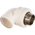 Комбинированный угольник PRO AQUA PP-R НР белый, 32 мм, 1"" PA27018Pb (артикул 15791769) – фото 1