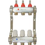 Коллекторный блок Rvc ТП нержавеющая сталь, 1 (DN25) 5x3/4 (евроконус), с расходомерами 09239 (артикул 27980636) – фото 1