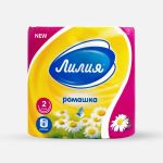 Туалетная бумага Лилия Ромашка 2слоя 4рулона 5628 (артикул 27753186) – фото 1
