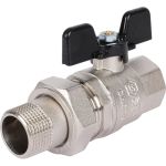 Шаровой полнопроходной кран с американкой STOUT ВР/НР RG008Q0BRAL04D (артикул 16053592) – фото 1