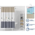 Штора для ванной комнаты PERFECTO LINEA Secret 180x180, с кольцами, лампы 36-118101 (артикул 25326531) – фото 1