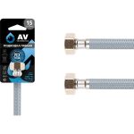 Гибкая подводка для воды AV Engineering nylon Lt гайка 1/2" - гайка 1/2" 150 см AVE208150 (артикул 23414109) – фото 1