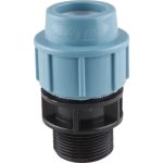 Муфта ПНД компрессионная с наружной резьбой (20 ммx3/4") AV Engineering AVE1062034 (артикул 22938417) – фото 1