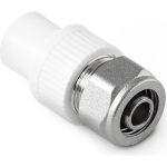 Переход на PEX или металлопластиковую трубу PRO AQUA PP-R Белый ШК 20x16 PA76008Pb (артикул 16479370) – фото 1