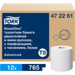 Туалетная бумага TORK SmartOne в мини рулонах Т9 (12 рул. в уп.) арт. 472261 25524 (артикул 27168642) – фото 1