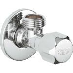 Универсальный угловой вентиль Grohe 1/2"", хром 2201600M (артикул 26541674) – фото 1