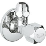 Угловой вентиль GROHE 1/2?-3/8? для подключения смесителей, хром 2201700M (артикул 26537738) – фото 1