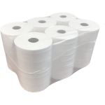 Туалетная бумага Jasmin 2 слоя, 12 рулонов, 9,9x25 100 м., d 3.5 см., с центральной вытяжкой (т6,т4,т9) Т100992 (артикул 26908850) – фото 1