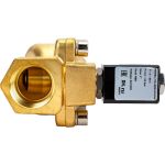 Электромагнитный клапан DN.ru VS2W-400N-PU-NC Ду25 Ру12 латунь пилотный G 1 НЗ NBR 220В D130-01272 (артикул 23819715) – фото 1