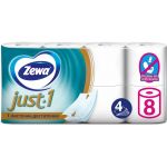 Туалетная бумага ZEWA Just 1 4-х слойная, 8 рулонов, 8x12 м, белая 144120 113846 (артикул 23895039) – фото 1