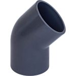 Клеевой отвод НПВХ AQUAVIVA 45 DN 110 PN16 ELW11045 40312 (артикул 24390189) – фото 1