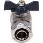 Шаровой кран для МП труб AQUALINK вн 1/2x20 B бабочка 1165 (артикул 17359752) – фото 1