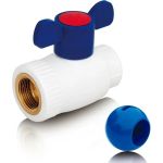 Кран шаровой Blue Ocean полипропиленовый (шар ABS) для ХВС ВР - 20x1/2 PPRF/BV-CW-B/PPR(W)-20х1/2" FT (артикул 16571852) – фото 1