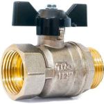 Шаровой кран Terma NEOS 1/2"", в/н, бабочка 26024 (артикул 20001190) – фото 1