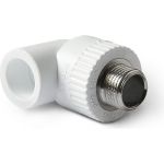 Комбинированный угольник PRO AQUA PP-R НР белый, 25 мм, 3/4"" PA27014Pb (артикул 15791772) – фото 1