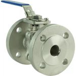 Шаровый кран DN.ru КШФП.316.200 Ду25 Ру40 с ISO-фланцем и рукояткой D160-04838 (артикул 18081241) – фото 1