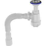Сифон для умывальника Aquant 1 1/2"х40 с удлинённой горловиной с мет.реш. с г.т. 40x40/50 S0515-35-MR (артикул 28024706) – фото 1