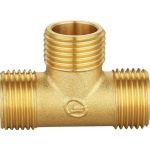 Тройник DOUBLE-LIN резьбовой латунный нр/нр/нр - 3/4" LL6135B (3/4") (артикул 21531262) – фото 1
