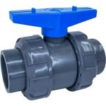 Шаровой кран НПВХ общего применения AQUAVIVA DN 32 мм, с муфтовым окончанием AQVBVD032 48016 (артикул 24389991) – фото 1