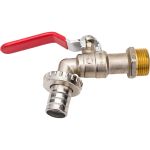 Водозаборный кран AV Engineering со штуцером 3/4" никелированный AVE166034 (артикул 22224603) – фото 1