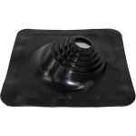 Кровельная угловая проходка Borge №1 (d=75-200, 420x420mm, RAL 9005 черный), силикон 01.214.04.04.01.000.9005 (артикул 25534479) – фото 1