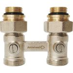 Узел подключения радиатора Unipak h-образный arrowhead element, прямой, 3/4""- 1/2"" 216032 (артикул 26777162) – фото 1