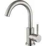 Смеситель для кухни Gota Rocio Steel с высоким изливом d35, нержав. сталь 103311-GOTA (артикул 22015504) – фото 1