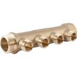 Коллектор латунный PROFACTOR в/н 1" х 4 вых 1/2" нар PF MF 263.4 (артикул 23242767) – фото 1
