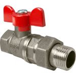Шаровой для воды VALFEX 3/4"" ВР/НР бабочка, американка, латунный VF.227.NB1.034.Bir (артикул 20957097) – фото 1
