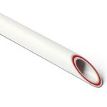 Армированная стекловолокном труба PRO AQUA PP-R RUBIS SDR 6 Белая d-50 мм 4 м PA37016P (артикул 15791614) – фото 1