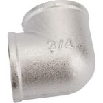 Угольник STI латунный Ду20 (3/4") Ру16 ВР/ВР никелированный D270-05007 (артикул 22002598) – фото 1