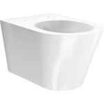 Подвесной унитаз KERAMA MARAZZI PLAZA Modern безободковый, белый глянцевый PLMR.wc.02 (артикул 29843060) – фото 1