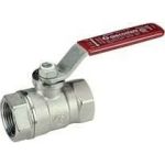 Шаровой кран Giacomini R250D 1/2, ВВ, ручка-рычаг красный, хромированный R250X003 (артикул 23283777) – фото 1