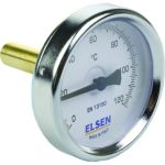 Термометр биметаллический 63 мм, 1/2"", шток 9 мм ELSEN ET63.12 (артикул 15952841) – фото 1