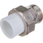 Комбинированная муфта VALFEX PP-R белая, разъем 20х3/4 дюйма НР 10156120 127-0221 (артикул 16164205) – фото 1