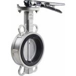Дисковый затвор DN.ru 316L-316L-EPDM Ду65 Ру16, нержавеющая сталь, EPDM, с ручкой D050-01400 (артикул 18080647) – фото 1