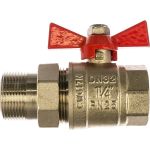 Шаровой кран с полусгоном 1-1/4 вн.-нар. Valtec BASE VT.227.N.07 (артикул 15637657) – фото 1
