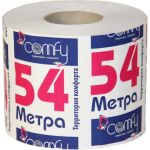 Туалетная бумага Сomfy "54 метра" 1-сл. 1 рул./вл.48 1-2507 (артикул 28054946) – фото 1