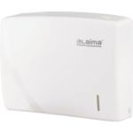 Диспенсер для полотенец ЛАЙМА ORIGINAL Система H2, Interfold, белый, ABS-пластик 605759 (артикул 16263463) – фото 1