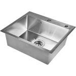 Кухонная мойка из нержавеющей стали WISENT ws37050 (70x50 см) WS37050/WGER010 (артикул 26921510) – фото 1