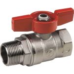 Шаровой кран GEKON с вн./нар. резьбой 1/2"", ручка-бабочка GK 554 12 (артикул 15703199) – фото 1