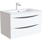 Тумба с умывальником IDDIS Cloud подвесная, 80 см, белая CLO80W0i95K (артикул 16204948) – фото 1
