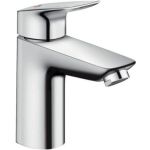 Однорычажный смеситель для раковины Hansgrohe Logis 100 с донным клапаном 71102000 00020242 (артикул 16472523) – фото 1