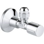 Угловой вентиль Grohe с металлической розеткой и уплотнительным кольцом, 1/2х3/8, 1 шт. 22039000 (артикул 16260330) – фото 1