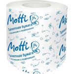 Туалетная бумага в рулоне Motti 1 слой, 54 м, белая, 17 г/м.кв.(-Ц) 105472 (артикул 28429460) – фото 1